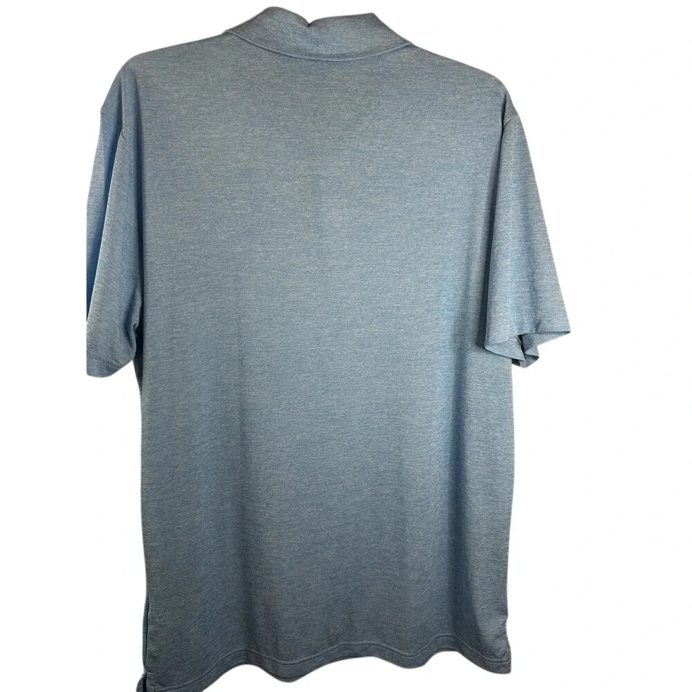Adidas‎ HEAT.RDY Blue Golf Performance Polo Shirt Men's Large Moisture Wicking